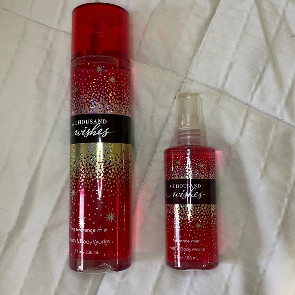Bath and Body Works A Thousand Wishes 8 oz & 3 oz
